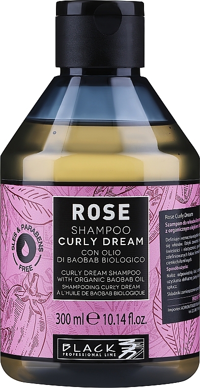 Haarshampoo - Black Professional Line Rose Shampoo Curly Dream — Bild N1