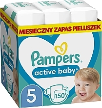 Düfte, Parfümerie und Kosmetik Windeln Pampers Active Baby 5 (11-16 kg) 150 St. - Pampers