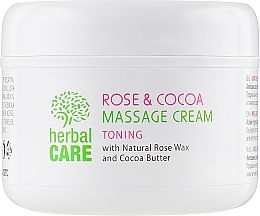 Tonisierende Massagecreme mit Kakaobutter und Rosenwachs - Bulgarian Rose Herbal Care Rose & Cococa Massage Cream — Bild N2