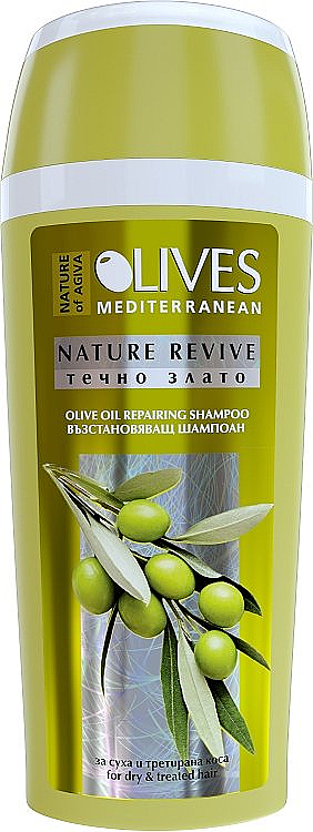 Regenerierendes Shampoo mit Olivenöl für trockenes und behandeltes Haar - Nature of Agiva Olives Hair Shampoo — Bild N1