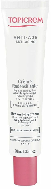 Anti-Aging beruhigende und nährende Creme mit Hyaluronsäure - Topicrem Anti-Aging Redensifying Cream
