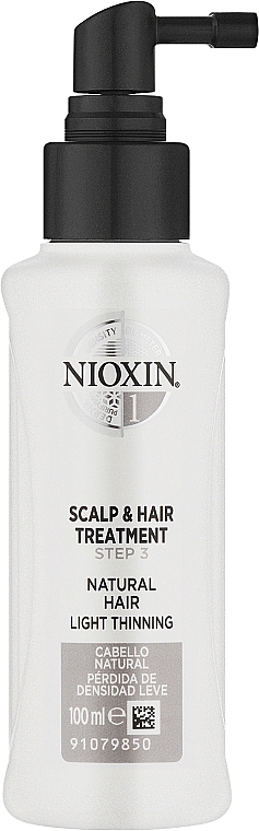 Feuchtigkeitsspendende Kopfhautpflege für normales und kräftiges Haar - Nioxin Thinning Hair System 1 Scalp Treatment — Bild N1