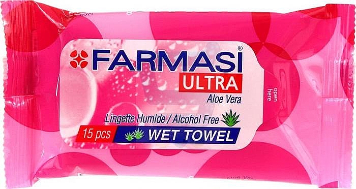 Feuchttücher mit Aloe Vera - Farmasi Ultra Pink — Bild N1