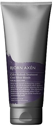 Maske für gelbes Haar - BjOrn AxEn Color Refresh Treatment Cool Silver Blonde — Bild N1