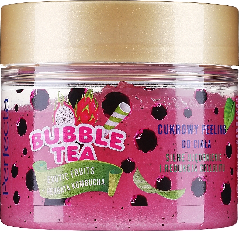 Zuckerpeeling für den Körper Exotische Früchte und Kombucha - Perfecta Bubble Tea Exotic Fruits + Kombucha Tea — Bild N1