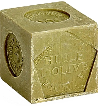 Traditionelle Marseille-Seife ohne Verpackung - La Corvette Cube Olive 72% Soap Without Pack — Bild N3