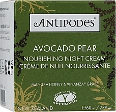 Nährende Nachtcreme für das Gesicht mit Avocadoöl - Antipodes Avocado Pear Nourishing Night Cream — Bild N2