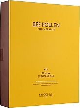 Düfte, Parfümerie und Kosmetik Gesichtspflegeset - Missha Bee Pollen Renew Skincare Set (Tonikum 150ml + Emulsion 130ml + Mini-Tonikum 30ml + Mini-Emulsion 30ml)