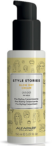 Hitzeschutz-Spray - Alfaparf Milano Style Stories Blow Dry Cream — Bild N1