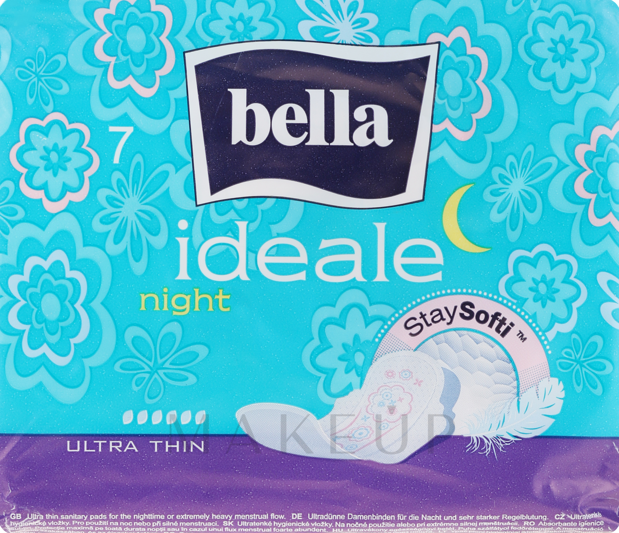Damenbinden Ideale Ultra Night StaySofti 7 St. - Bella — Bild 7 St.