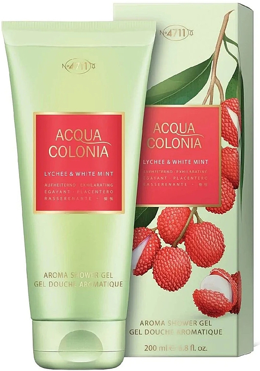 Maurer & Wirtz 4711 Aqua Colognia Lychee & White Mint - Duschgel — Bild N1