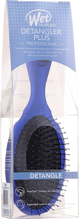 Haarbürste für verfilztes Haar blau - Wet Brush Pro Detangler Plus Blue