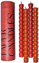 Düfte, Parfümerie und Kosmetik Dekorative Kerzen - Paddywax Taper Candle Set Red & Terracotta (candle/4pcs)