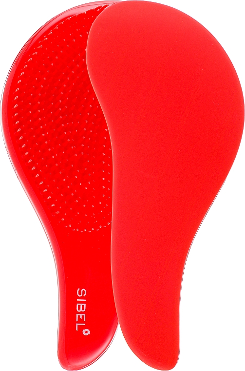 Haarbürste flauschiges und langes Haar rot - Sibel D-Meli-Melo Detangling Brush — Bild N1