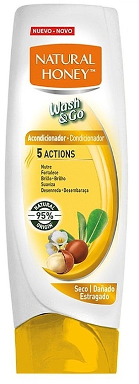 Conditioner für trockenes und geschädigtes Haar - Natural Honey Wash & Go Conditioner — Bild N1