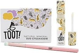 Düfte, Parfümerie und Kosmetik Make-up Set (Lidschatten 4,6g + Lipgloss 5,5ml + Make-up Pinsel 1 St.) - Toot! Cheetah Glow Eyeshadow & Lip Gloss Box Set
