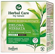 Normalisierende Gesichtscreme mit grünem Tee - Farmona Herbal Care Normalising Cream — Bild N2