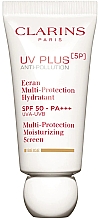 Düfte, Parfümerie und Kosmetik Sonnenschutzcreme - Clarins UV Plus Anti-Pollution Multi-Protection Moisturizing Screen SPF50 Beige