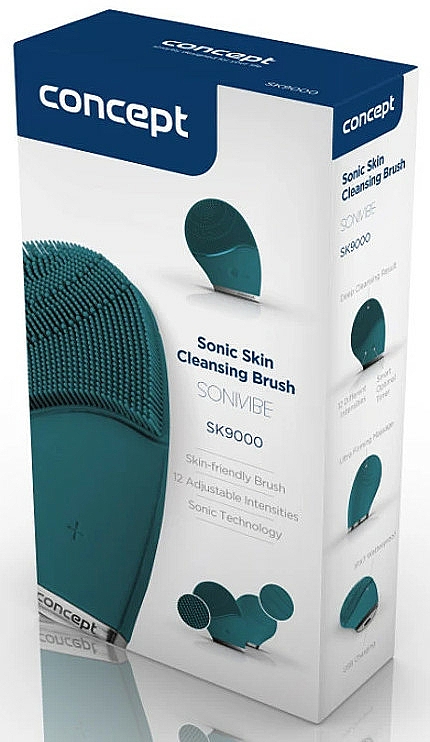 Massage-Gesichtsreinigungsbürste smaragdgrün - Concept Sonivibe SK9000 Sonic Skin Cleansing Brush — Bild N2