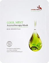 Düfte, Parfümerie und Kosmetik Feuchtigkeitsspendende und beruhigende Tuchmaske für das Gesicht mit Minze - Aroma Yong Aromatherapy Mask Cool Mint