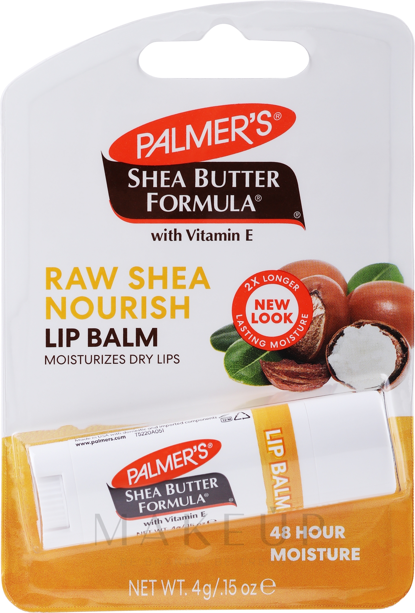 Lippenbalsam mit Shea Butter - Palmer's Shea Formula Raw Shea Lip Balm — Bild 4 g