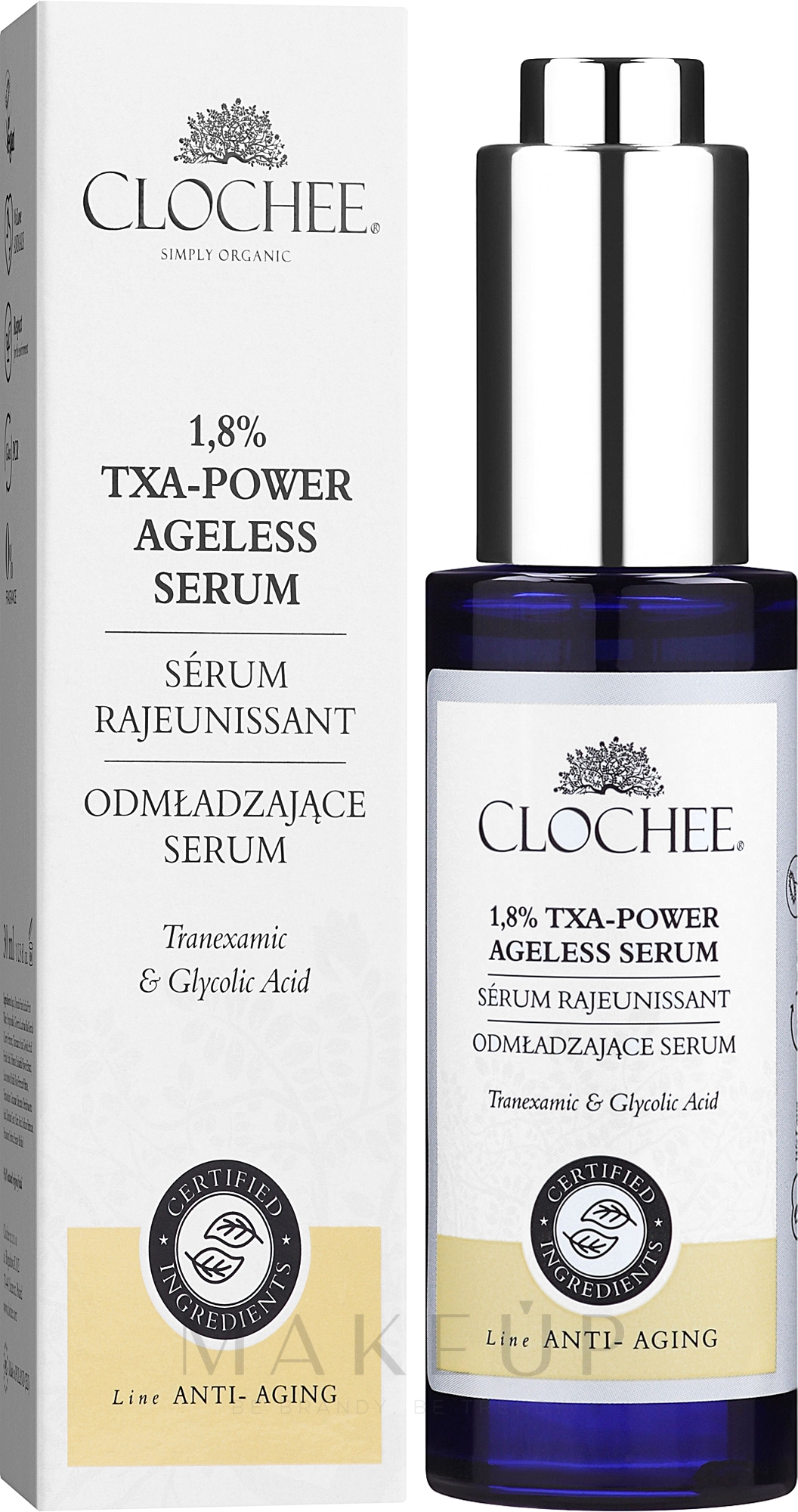 Anti-Aging-Gesichtsserum - Clochee Organic 1,8% Txa-Power Serum — Bild 30 ml