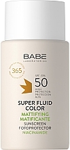 Düfte, Parfümerie und Kosmetik Sonnencreme Super Fluid BB mit tonisierender und mattierender Wirkung LSF 50 - Babe Laboratorios Sun Protection 