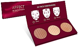Düfte, Parfümerie und Kosmetik Konturpalette für das Gesicht - Affect Cosmetics Contour Palette