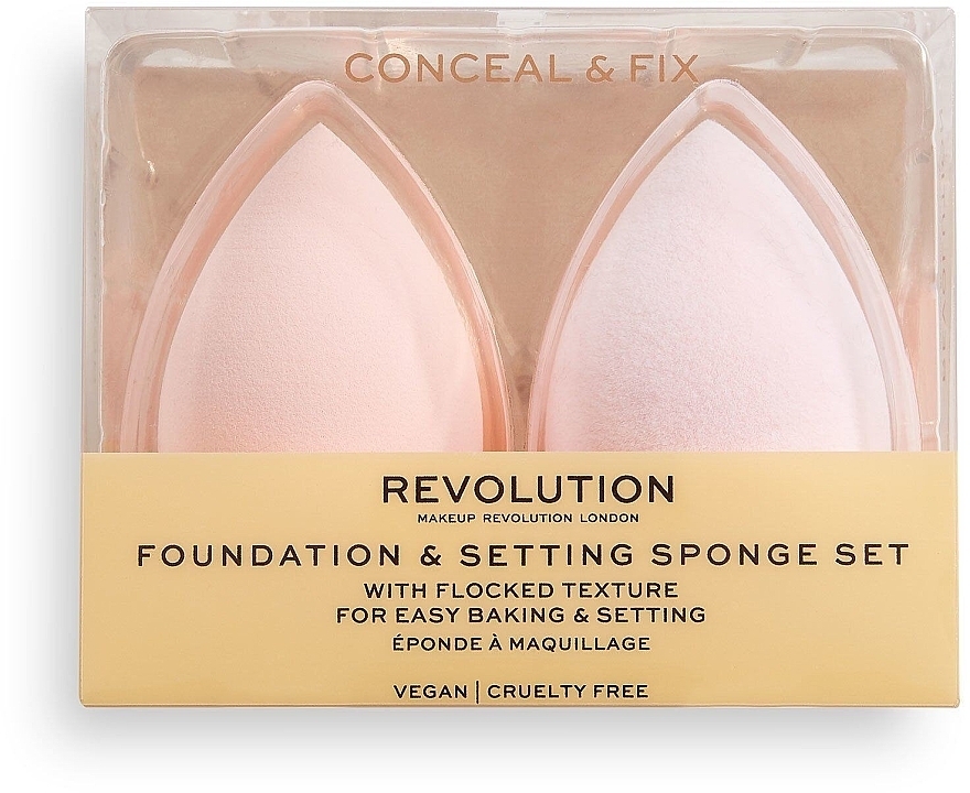 Schwamm-Set - Makeup Revolution Conceal & Fix Setting Sponges — Bild N1