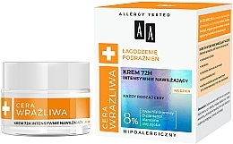 Feuchtigkeitsspendende Tagescreme mit Hyaluronsäure für das Gesicht - AA Moisturizing Cream 72H — Bild N1