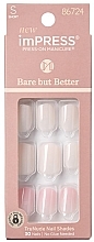 Düfte, Parfümerie und Kosmetik Falsche Nägel - Kiss imPress Press-On Manicure Bare But Butter Short