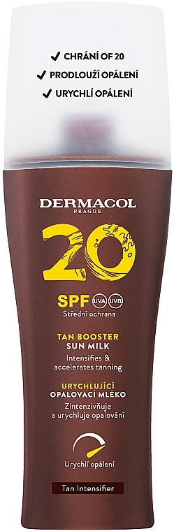 Dermacol Tan Booster Sun Milk SPF 20  - Schützende Bräunungslotion — Bild N1