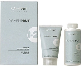 Depigmentierungsset für gefärbtes Haar - Oyster Cosmetics Pigment Out System (Depigmentierendes Gel 60ml + Entwicklermilch 100ml) — Bild N2