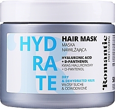 Feuchtigkeitsspendende Haarmaske mit Hyaluronsäure und D-Panthenol für trockenes Haar - Romantic Professional Hydrate Hair Mask — Bild N1