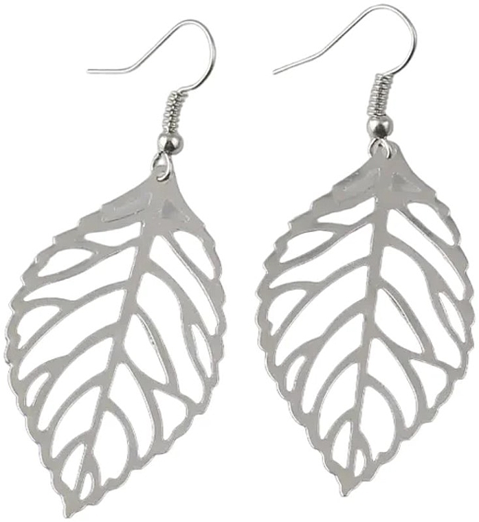 Ohrringe für Damen hängende Blätter silbern - Lolita Accessories — Bild N1
