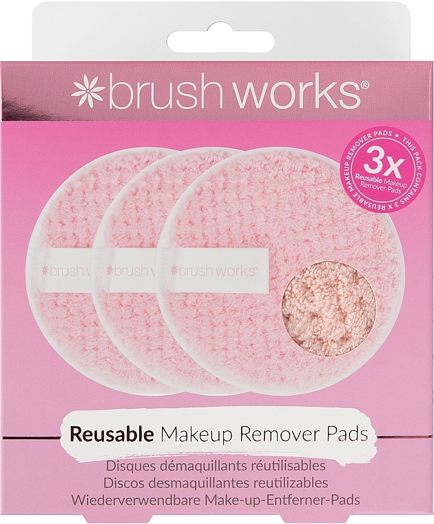 Silikonschwämme für die Gesichtsreinigung - Brushworks Reusable Makeup Remover Pads  — Bild N2