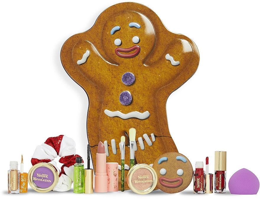 Adventskalender - Makeup Revolution Shrek x Revolution Gingy 12 days Advent Calendar  — Bild N1