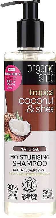 Feuchtigkeitsspendendes Shampoo mit Kokosnuss & Sheabutter - Organic Shop Coconut Shea Moisturising Shampoo