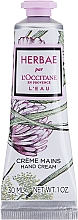 Düfte, Parfümerie und Kosmetik L'Occitane En Provence Herbae L'eau - Pflegende Handcreme mit Sheabutter und Duft nach Weißklee