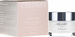 Düfte, Parfümerie und Kosmetik Glättende Anti-Falten Nachtcreme - Chlorys Rosylife High-Performance Night Cream