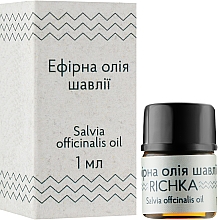 Düfte, Parfümerie und Kosmetik Ätherisches Salbeiöl - Richka Salvia Officinalis Oil
