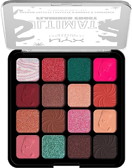 Lidschattenpalette 16 Farbtöne - NYX Professional Makeup Ultimate Flamingo Frost Eyeshadow Palette — Bild N3