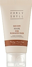 Wärmeschutzmaske für strapaziertes Haar - Curly Shyll Hair Cure Mask (Mini)  — Bild N1