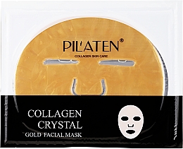 Düfte, Parfümerie und Kosmetik Erfrischende Tuchmaske für das Gesicht mit Kollagen - Pilaten Collagen Crystal Gold Facial Mask