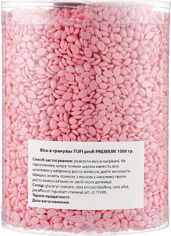 Heißpolymer-Wachsgranulat Rose - Tufi Profi Premium — Bild N3