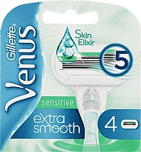 Düfte, Parfümerie und Kosmetik Ersatz-Rasierkassetten 4 St. - Gillette Venus Extra Smooth Sensitive