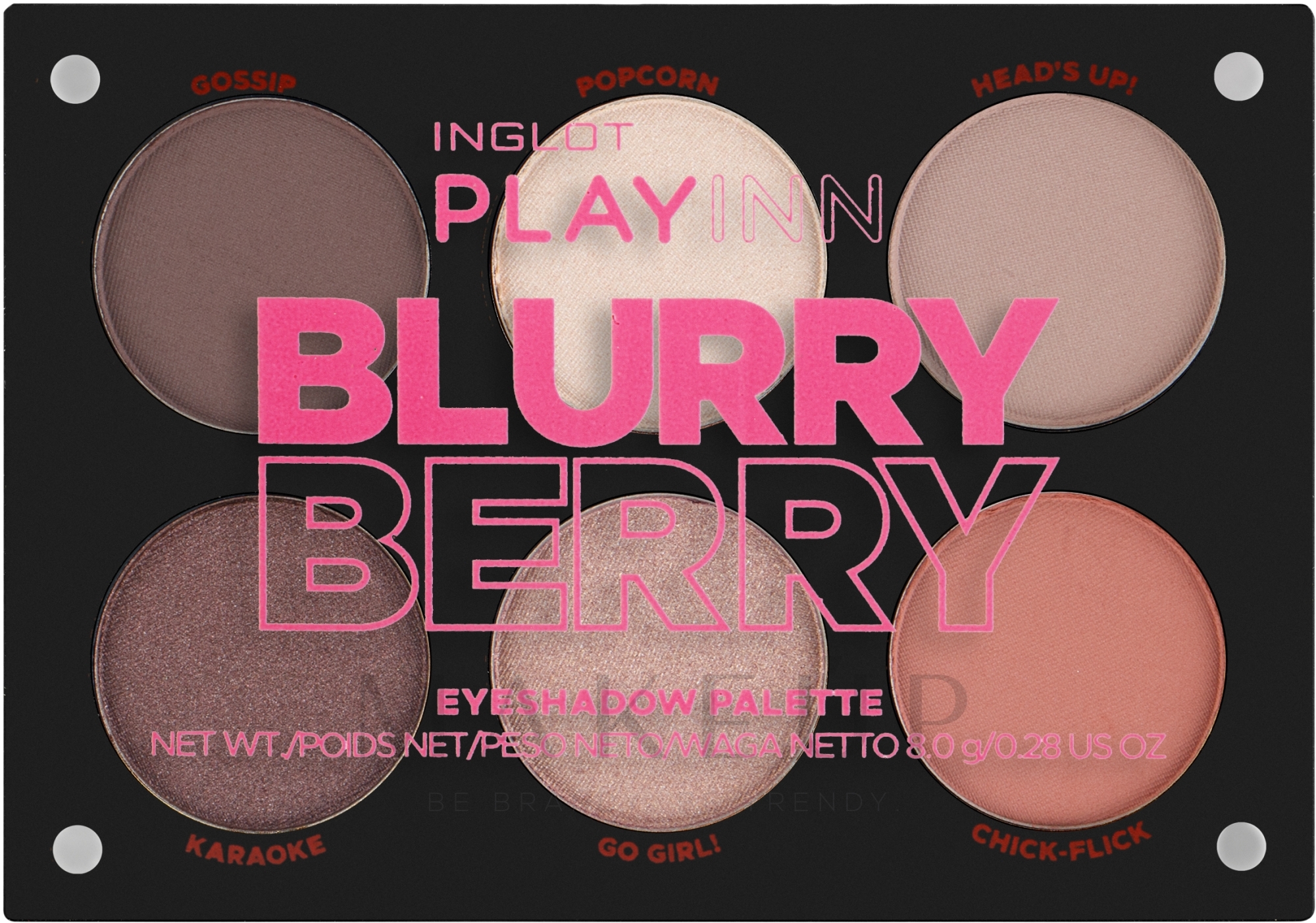 Lidschattenpalette - Inglot Playinn — Bild Blurry Berry