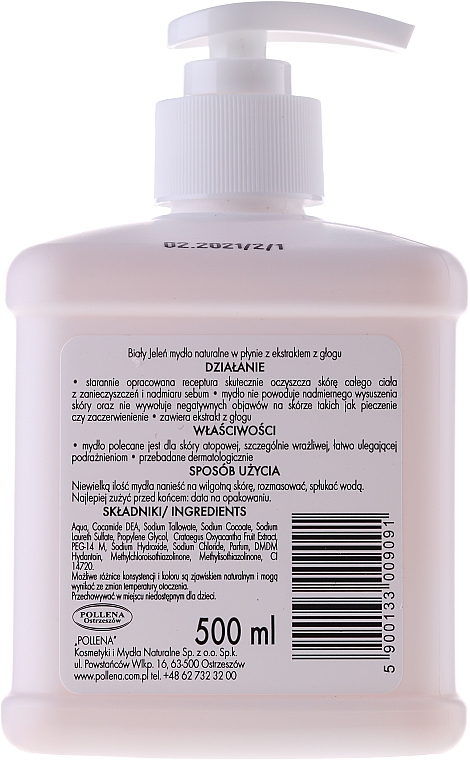 Hypoallergene Flüssigseife mit Weißdornextrakt - Bialy Jelen Hypoallergenic Premium Soap Extract Hawthorn — Bild N6