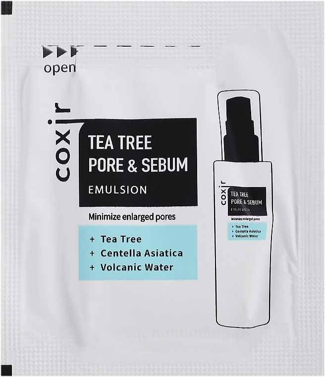 GESCHENK! Gesichtsemulsion - Coxir Tea Tree Pore & Sebum Emulsion (Probe)  — Bild N1