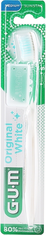 Zahnseide mittel weiß - G.U.M OriginalWhite Toothbrush Medium — Bild N1